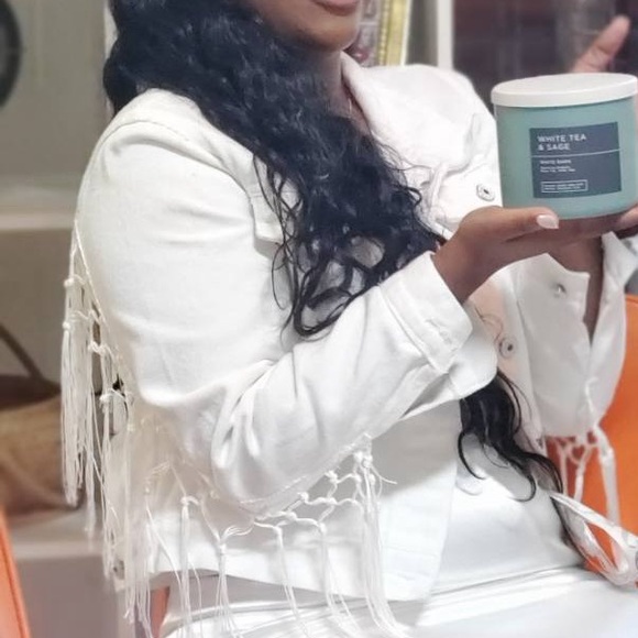 BRIDE White Denim Jacket - Picture 13 of 16